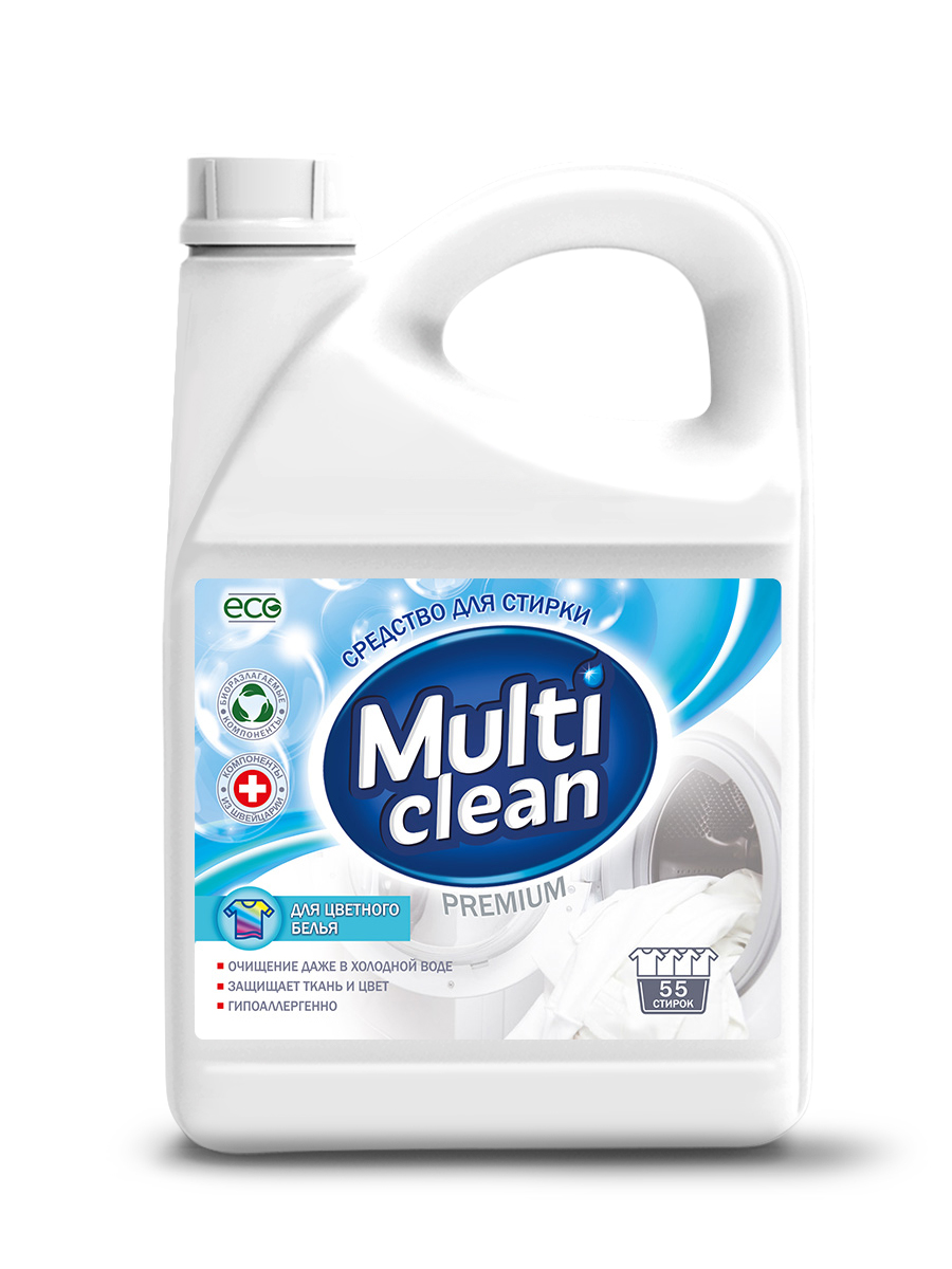 Средство для стирки Multi Clean текстильных изделий для цветного белья 2,75л, 4630209110321
Средство для стирки Multi Clean текстильных изделий для цветного белья 2,75л, 4630209110321