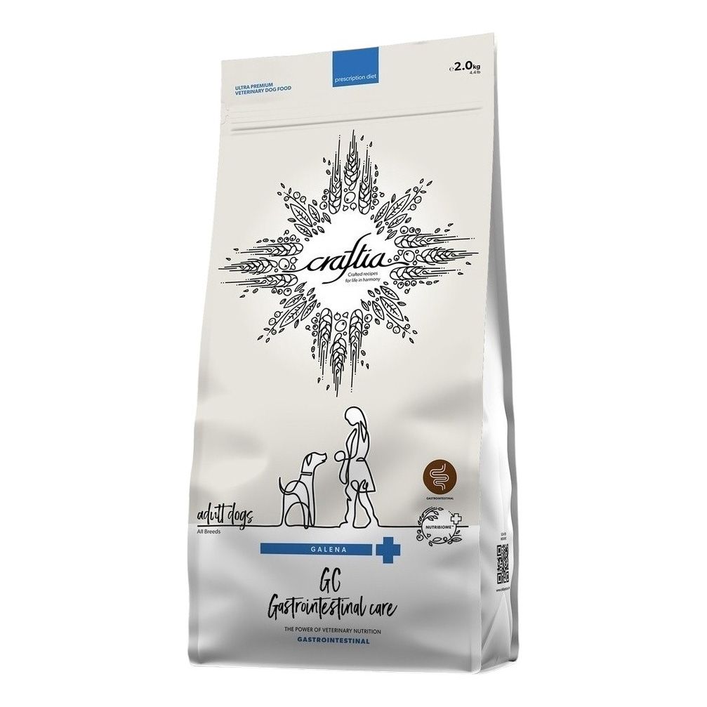 Сухой корм Craftia Galena Dog Gastrointestinal Care при заболеваниях ЖКТ для собак 2 кг
Сухой корм Craftia Galena Dog Gastrointestinal Care при заболеваниях ЖКТ для собак 2 кг