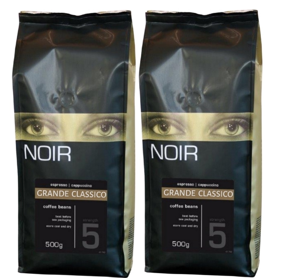 фото Кофе в зернах noir "grande classico" (a-10), набор из 2 шт. по 500 гр