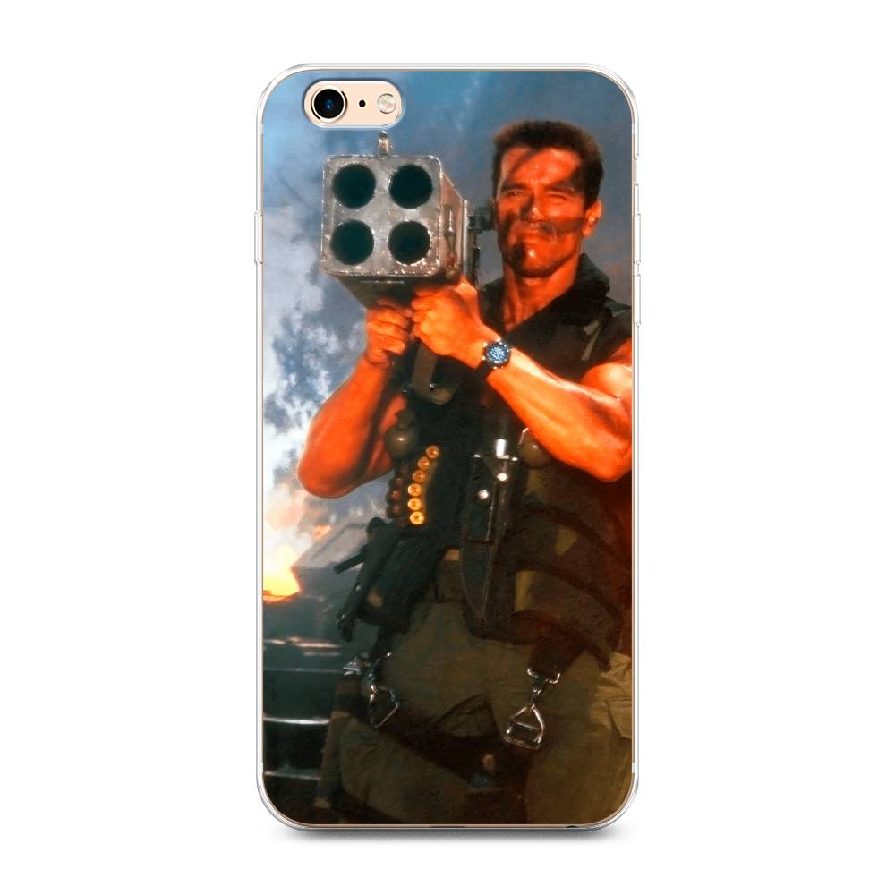 Чехол на Apple iPhone 6 Plus Арнольд Шварцнеггер с базукой, Голубой;коричневый, 10550-6
Чехол на Apple iPhone 6 Plus Арнольд Шварцнеггер с базукой, Голубой;коричневый, 10550-6