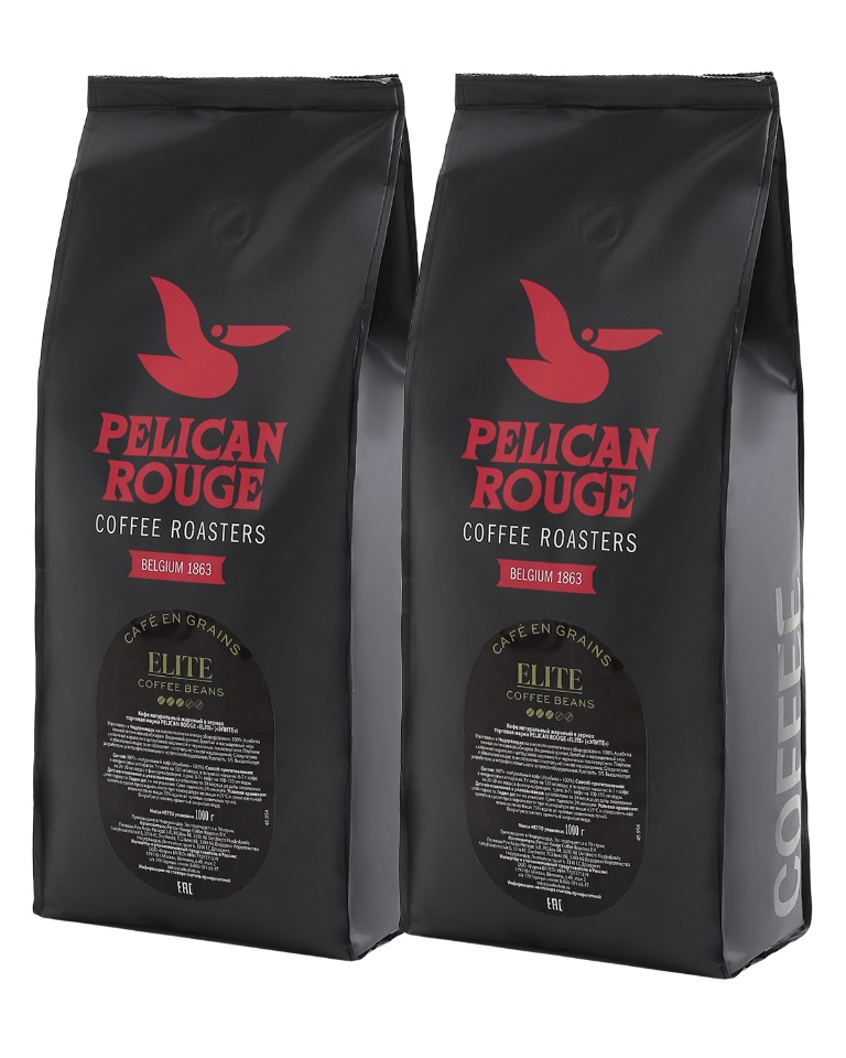 фото Кофе в зернах pelican rouge "elite" (а-100), набор из 2 шт. по 1 кг