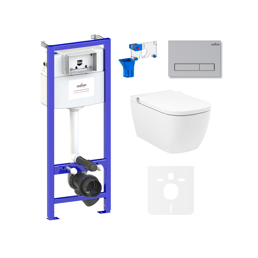 Умный комплект 7 в 1 Lavinia Boho Smart V-Clean 87561119, премиум с пластиковой клавишей, Белый, Умный комплект унитазов Lavinia Boho - Smart V-Clean, унитаз 3359101R с прямоугольной клавишей
Умный комплект 7 в 1 Lavinia Boho Smart V-Clean 87561119, премиум с пластиковой клавишей, Белый, Умный комплект унитазов Lavinia Boho - Smart V-Clean, унитаз 3359101R с прямоугольной клавишей