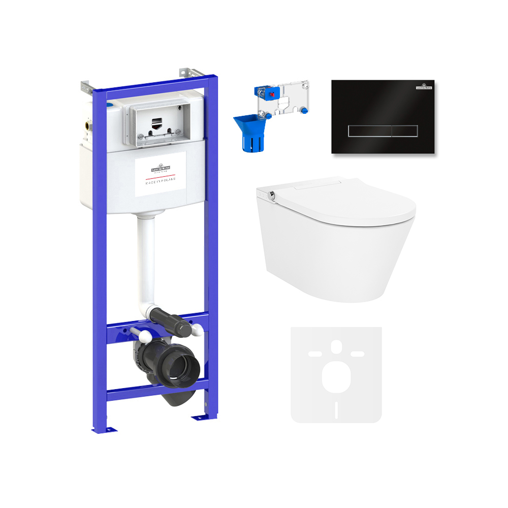 Умный комплект 7 в 1 Lavinia Boho Smart V-Clean 87561155, премиум со стеклянной клавишей, Белый, Умный комплект унитазов Lavinia Boho - Smart V-Clean, унитаз 3359102R с прямоугольной клавишей
Умный комплект 7 в 1 Lavinia Boho Smart V-Clean 87561155, премиум со стеклянной клавишей, Белый, Умный комплект унитазов Lavinia Boho - Smart V-Clean, унитаз 3359102R с прямоугольной клавишей