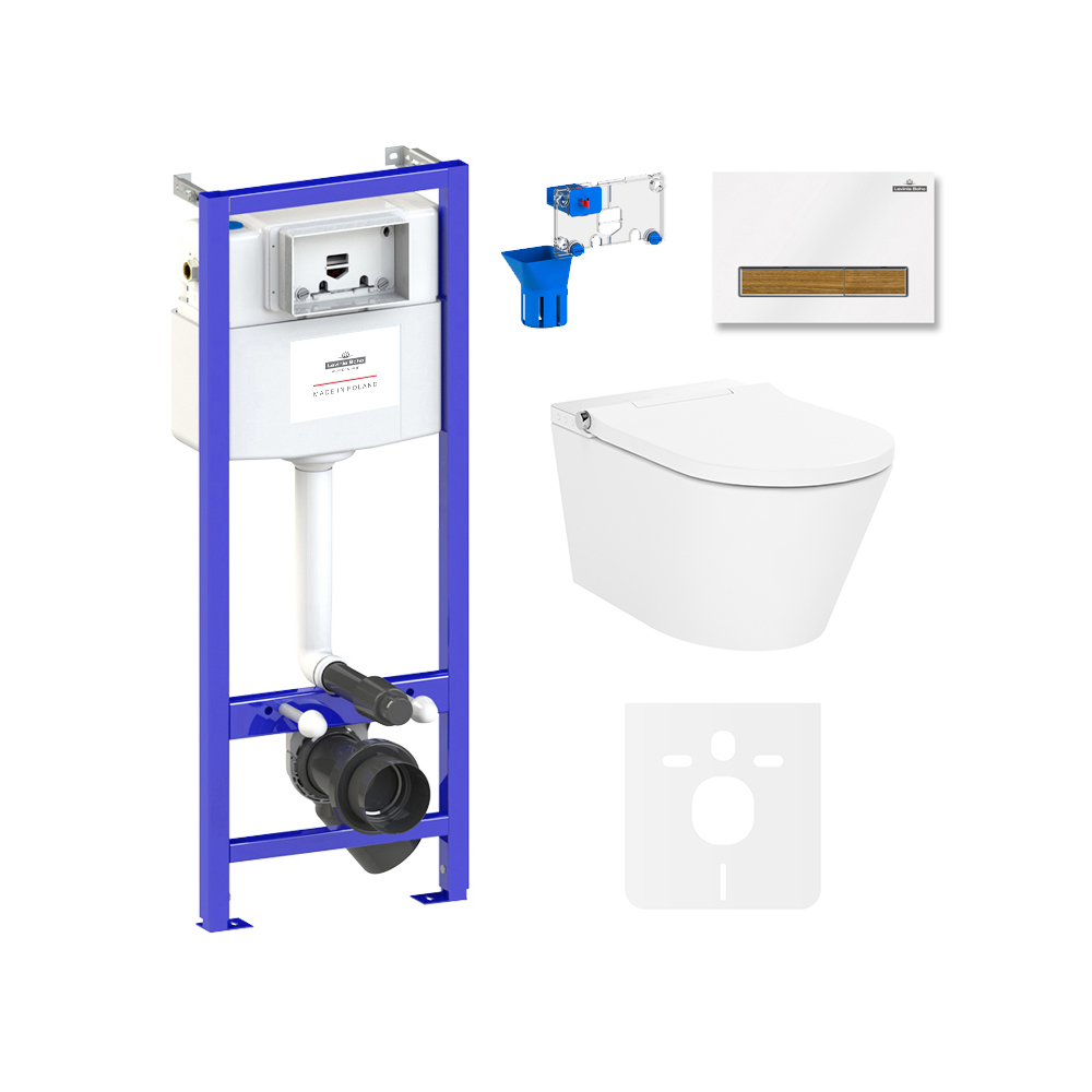 Умный комплект 7 в 1 Lavinia Boho Smart V-Clean 87561163, премиум с пластиковой клавишей, Белый, Умный комплект унитазов Lavinia Boho - Smart V-Clean, унитаз 3359102R с прямоугольной клавишей
Умный комплект 7 в 1 Lavinia Boho Smart V-Clean 87561163, премиум с пластиковой клавишей, Белый, Умный комплект унитазов Lavinia Boho - Smart V-Clean, унитаз 3359102R с прямоугольной клавишей