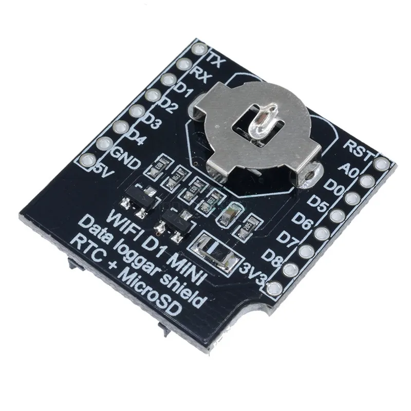 Микроконтроллеры, платы и датчики Робототехника WeMos D1 mini Data Logger Shield, D1 mini Data Logger Shield
Микроконтроллеры, платы и датчики Робототехника WeMos D1 mini Data Logger Shield, D1 mini Data Logger Shield