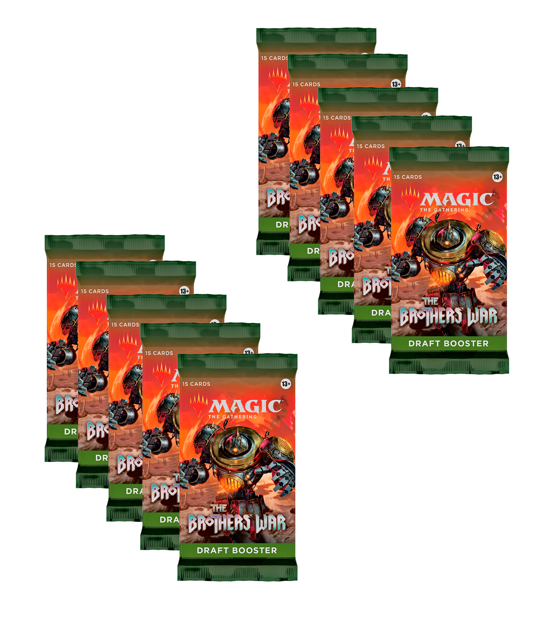 Дополнение для игры Magic The Gathering: 10 Драфт-бустеров MTG The Brothers' War англ., 10 Драфт-бустеров MTG
Дополнение для игры Magic The Gathering: 10 Драфт-бустеров MTG The Brothers' War англ., 10 Драфт-бустеров MTG