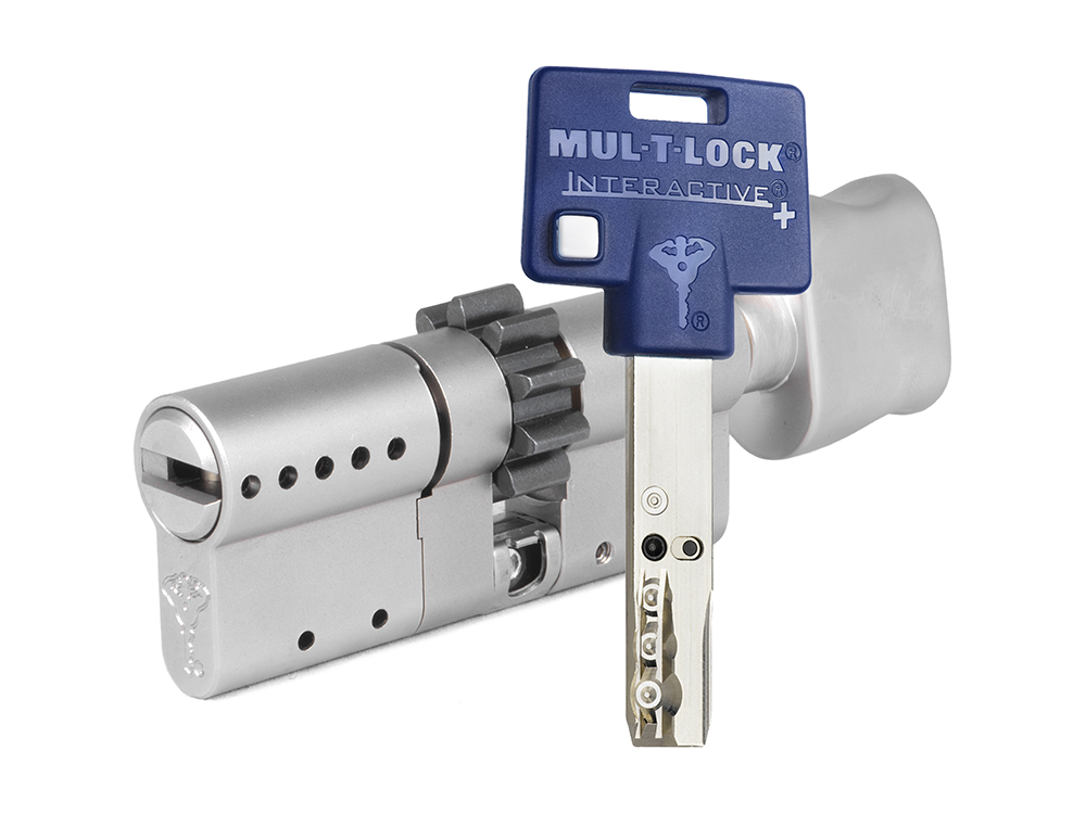 Цилиндр Mul-t-Lock Interactive+ ключ-вертушка (размер 55х40 мм) - Никель, Шестеренка, Серебристый
Цилиндр Mul-t-Lock Interactive+ ключ-вертушка (размер 55х40 мм) - Никель, Шестеренка, Серебристый
