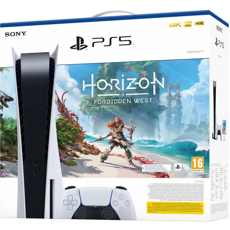 Игровая приставка Sony Playstation 5 825 Гб + Horizon: Forbidden West, Белый, PlayStation 5
Игровая приставка Sony Playstation 5 825 Гб + Horizon: Forbidden West, Белый, PlayStation 5
