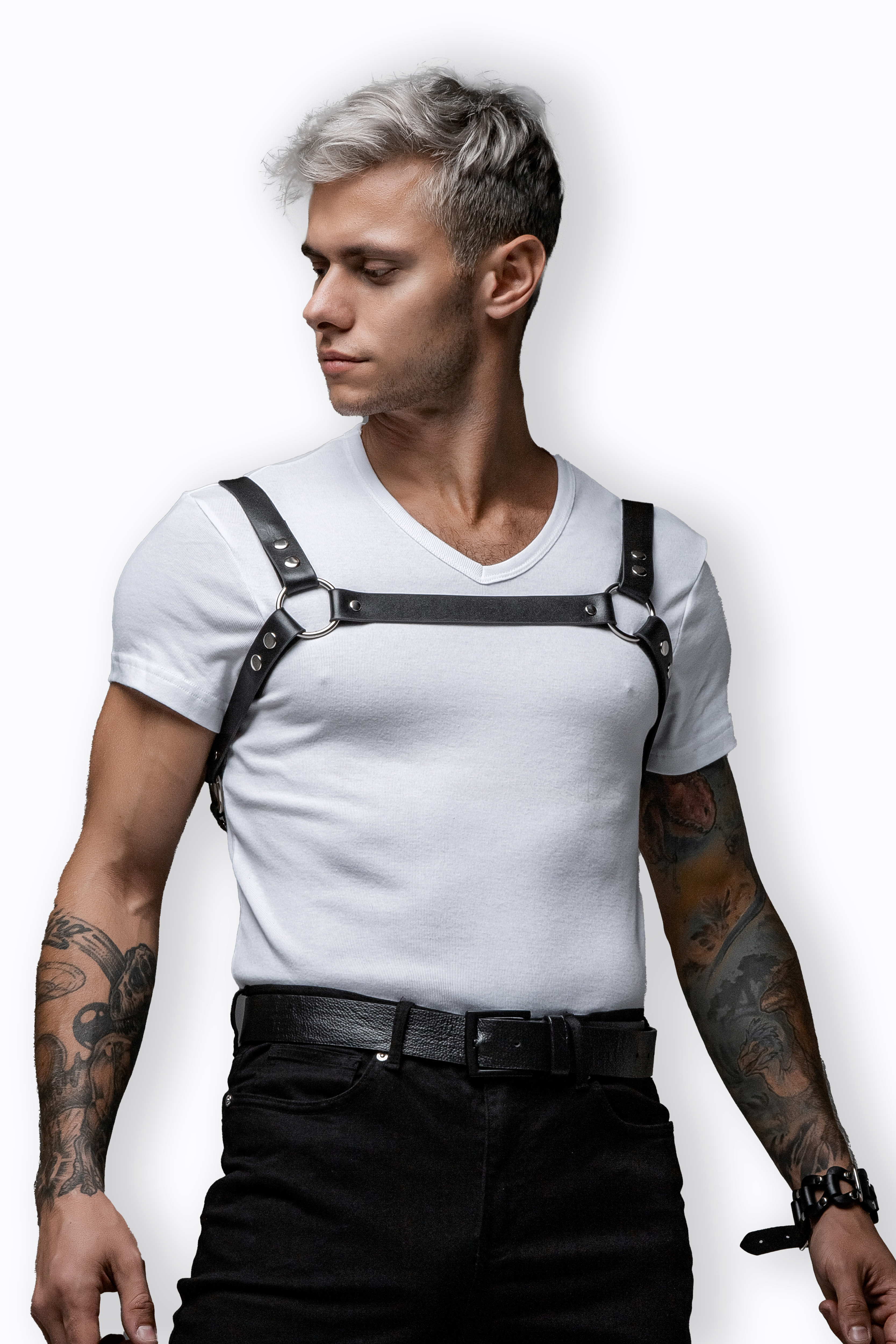 Портупея мужская на одежду ПодКожей RA men's Style из ремней натуральной кожи р. L/XL, Черный, DBS - 012
Портупея мужская на одежду ПодКожей RA men's Style из ремней натуральной кожи р. L/XL, Черный, DBS - 012