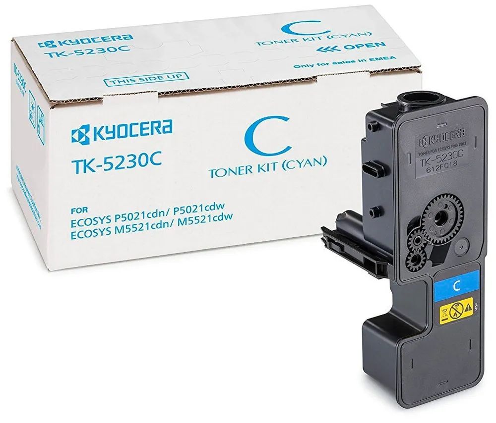 Kyocera Тонер-картридж TK-5230C для P5021cdn/P5021cdw/M5521cdn/M5521cdw голубой 2200 стр., 1T02R9CNL0
Kyocera Тонер-картридж TK-5230C для P5021cdn/P5021cdw/M5521cdn/M5521cdw голубой 2200 стр., 1T02R9CNL0