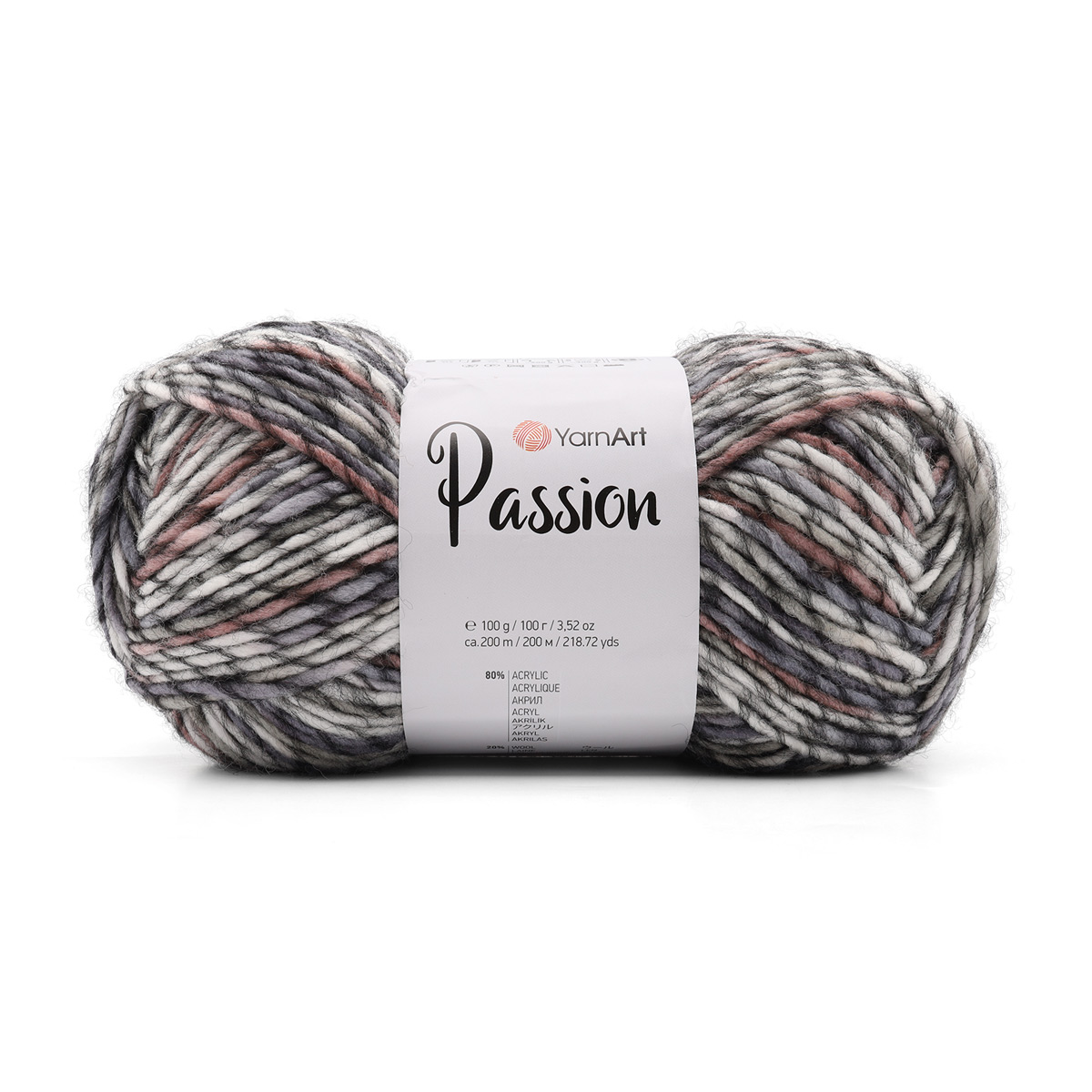 Пряжа YarnArt 'Passion', 100г, 200м (шерсть, акрил) (1240 принт), 5 мотков, Серый;коричневый;белый
Пряжа YarnArt 'Passion', 100г, 200м (шерсть, акрил) (1240 принт), 5 мотков, Серый;коричневый;белый