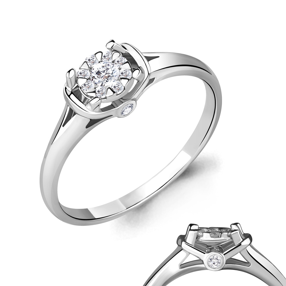 Кольцо из белого золота с бриллиантом Aquamarine Aquamarine 963706А_585_бз р, 963706А_585_бз
Кольцо из белого золота с бриллиантом Aquamarine Aquamarine 963706А_585_бз р, 963706А_585_бз