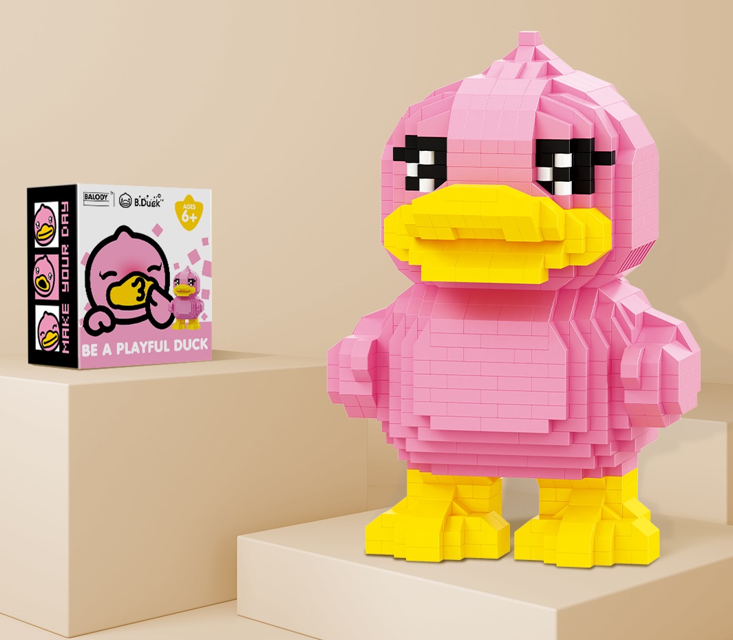 Конструктор 3D из миниблоков Balody B.Duck уточка розовая 936 элементов - BA18281, BA18281
Конструктор 3D из миниблоков Balody B.Duck уточка розовая 936 элементов - BA18281, BA18281