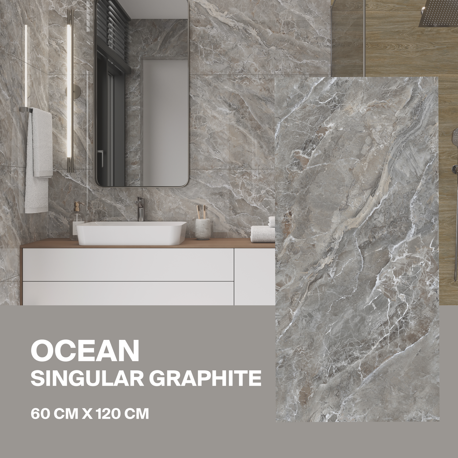 Керамогранит Ceradim Ocean Singular Graphite графитовый 60х120 Полированный уп. 1.44 м2, Серый, Ocean Singular Graphite
Керамогранит Ceradim Ocean Singular Graphite графитовый 60х120 Полированный уп. 1.44 м2, Серый, Ocean Singular Graphite