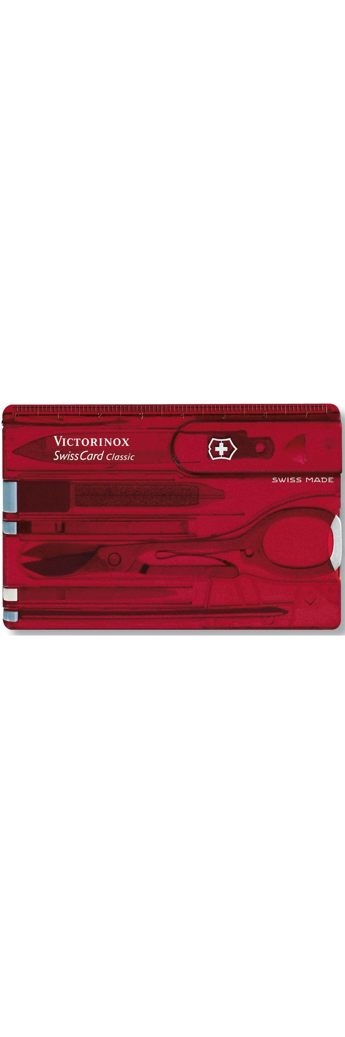 Мультиинструмент Victorinox Swiss Card Classic, 10 Функций Полупрозрачный Красный 2024, Swiss Card Classic, 10 Функций
Мультиинструмент Victorinox Swiss Card Classic, 10 Функций Полупрозрачный Красный 2024, Swiss Card Classic, 10 Функций