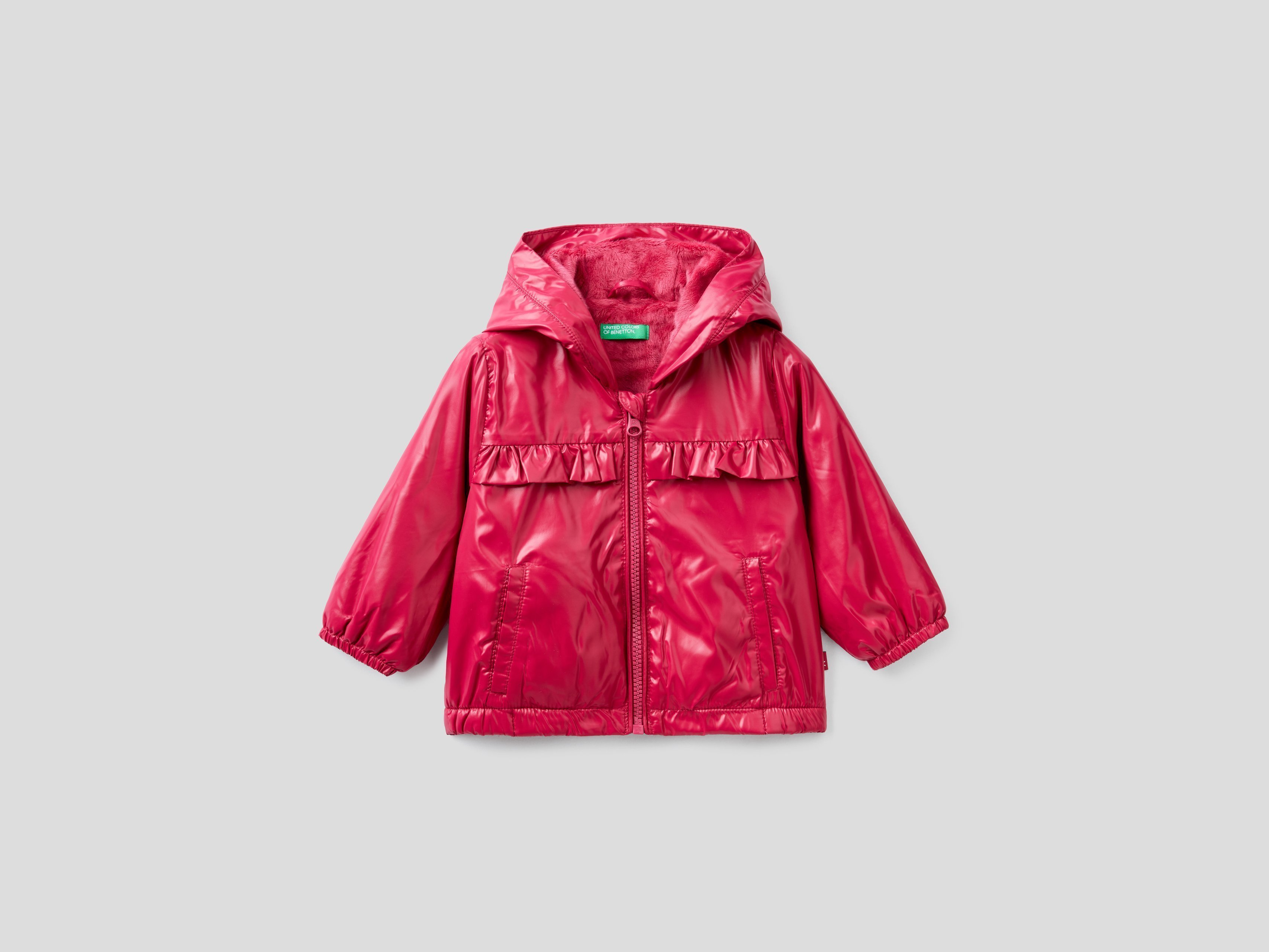 фото Ветровка для девочек benetton цв. фиолетовый р.98 united colors of benetton