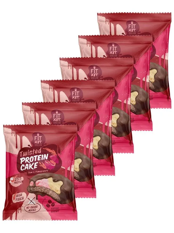 Протеиновое печенье Fit Kit TWISTED Protein Cake ром и гранат, 6 шт по 70 г, Fit Kit, TWISTED Protein Cake, 6х70г (Ром-Гранат)
Протеиновое печенье Fit Kit TWISTED Protein Cake ром и гранат, 6 шт по 70 г, Fit Kit, TWISTED Protein Cake, 6х70г (Ром-Гранат)