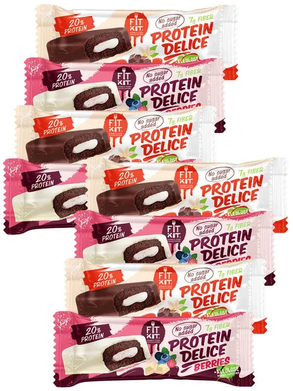 Протеиновые батончики Protein Delice бисквитные, ассорти вкусов, 8 шт по 60 г, Delice Protein
Протеиновые батончики Protein Delice бисквитные, ассорти вкусов, 8 шт по 60 г, Delice Protein