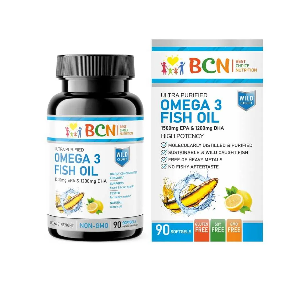 BCN Omega 3 Fish Oil, 1500EPA/1200DHA, 60 капсул, Omega 3 Fish Oil, 1500EPA/1200DHA, 60 капсул
BCN Omega 3 Fish Oil, 1500EPA/1200DHA, 60 капсул, Omega 3 Fish Oil, 1500EPA/1200DHA, 60 капсул