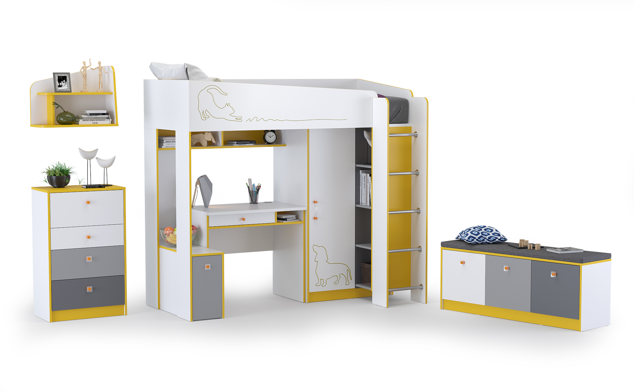 Комплект детской Mobi Альфа № 03 солнечный свет/белый премиум/стальной серый/темно-серый, КД № 03
Комплект детской Mobi Альфа № 03 солнечный свет/белый премиум/стальной серый/темно-серый, КД № 03