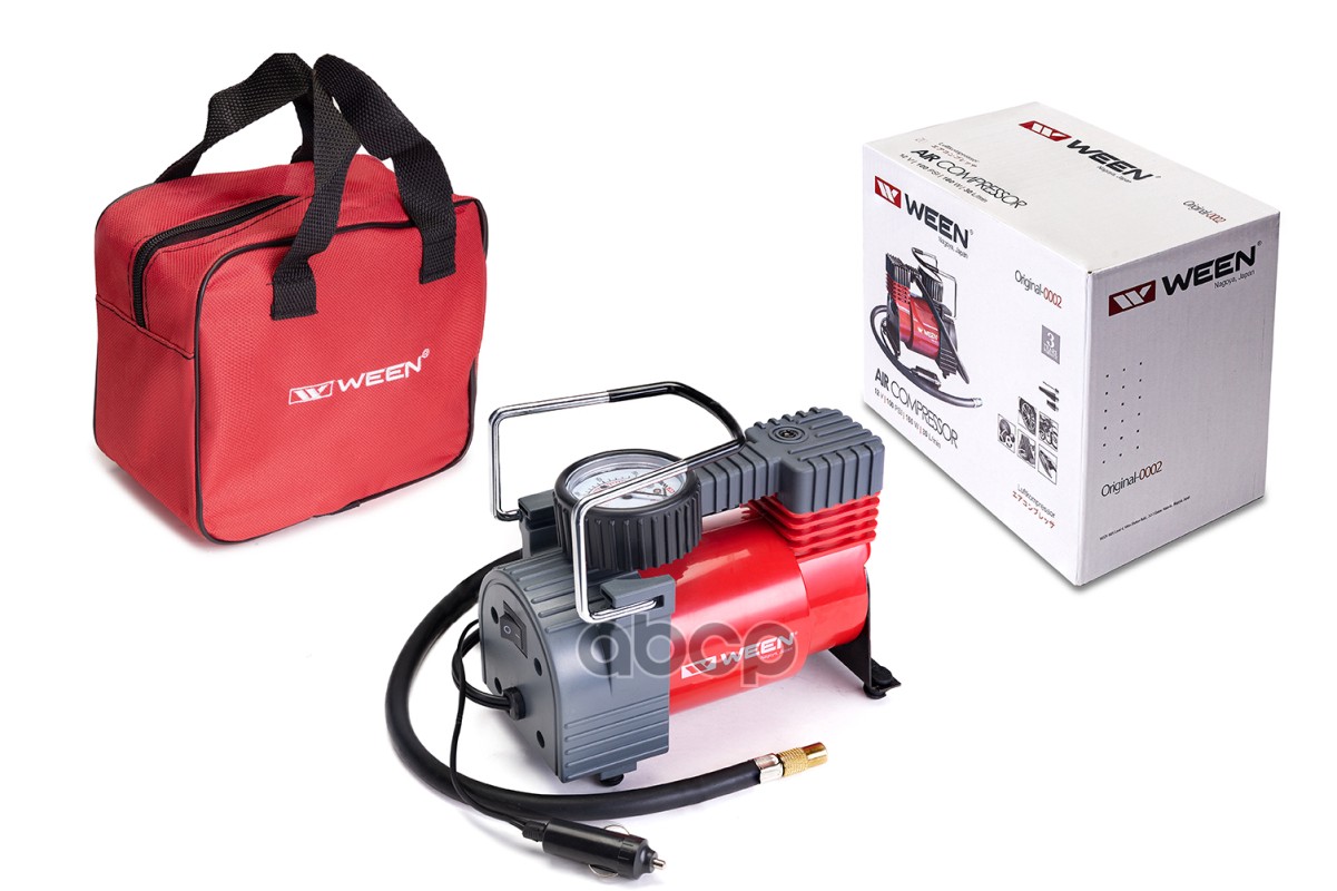 Компрессор Автомобильный Original-0002, (160 W, 30L/Min, 12 V, 7 Атм./100 Psi) Ween 172-00
Компрессор Автомобильный Original-0002, (160 W, 30L/Min, 12 V, 7 Атм./100 Psi) Ween 172-00