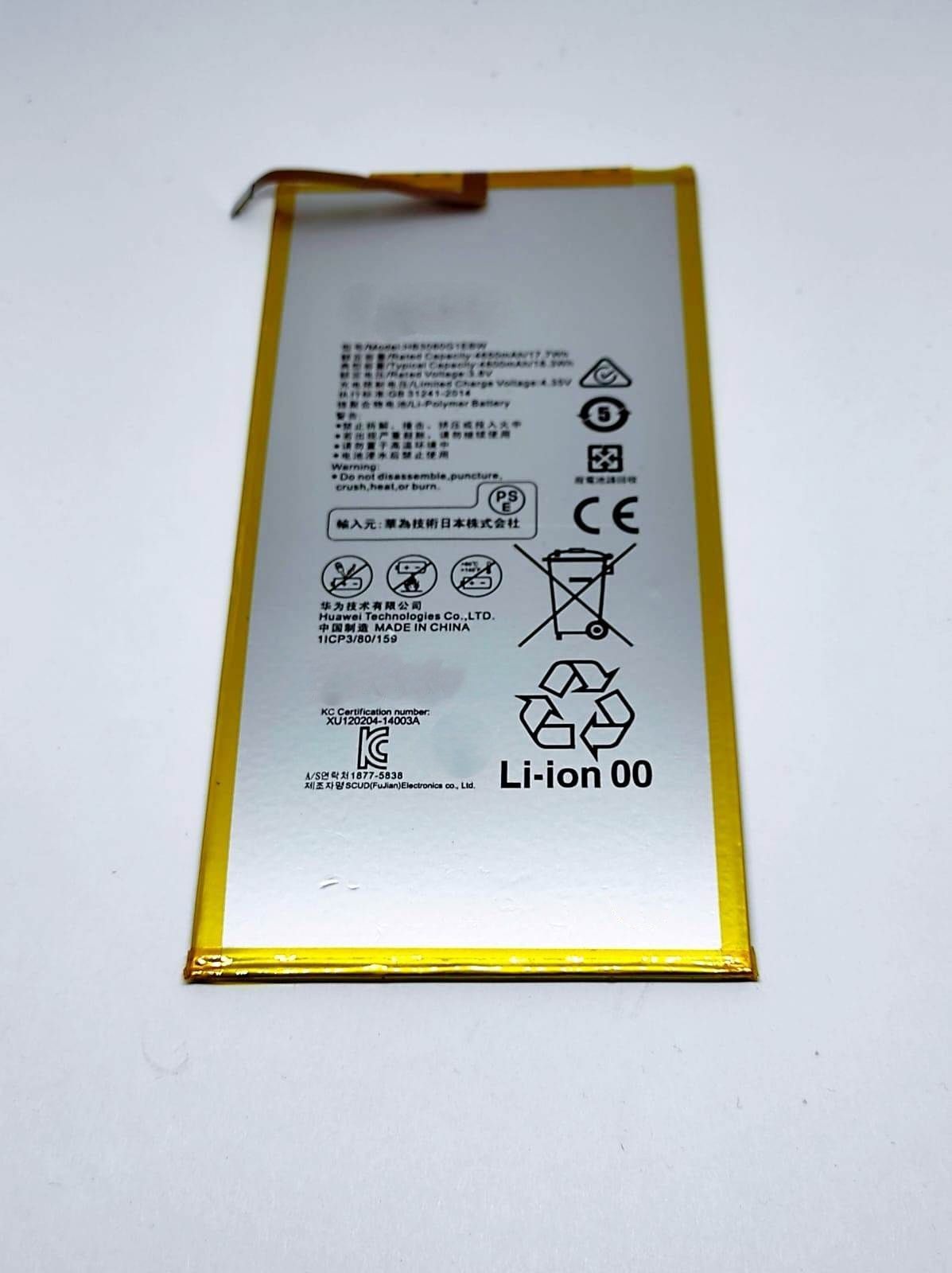 Аккумулятор HB3080G1EBW Huawei MediaPad M1 8" M2 8" T1 8" T1 T3 10" M3 lite мАч 4650
Аккумулятор HB3080G1EBW Huawei MediaPad M1 8" M2 8" T1 8" T1 T3 10" M3 lite мАч 4650