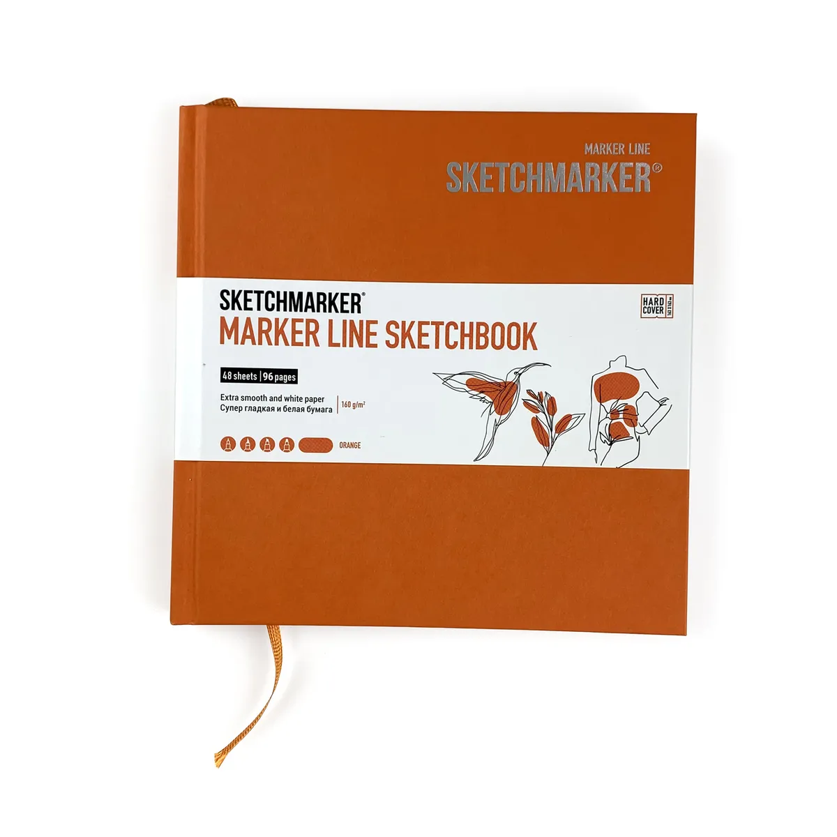 Скетчбук SKETCHMARKER MARKER LINE 160г/м.кв 163х163мм 48л твердая обложка цвет оранжевый
Скетчбук SKETCHMARKER MARKER LINE 160г/м.кв 163х163мм 48л твердая обложка цвет оранжевый