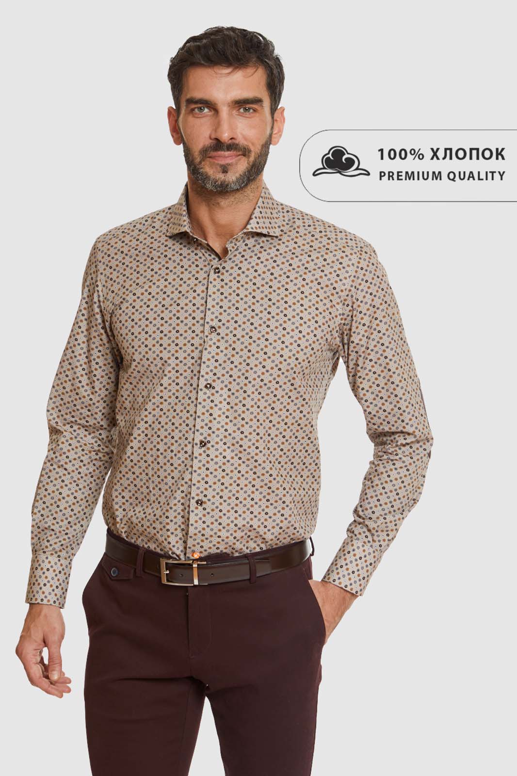 Рубашка мужская Kanzler 110057W04R041 коричневая 46, Коричневый, 110057W04R041
Рубашка мужская Kanzler 110057W04R041 коричневая 46, Коричневый, 110057W04R041