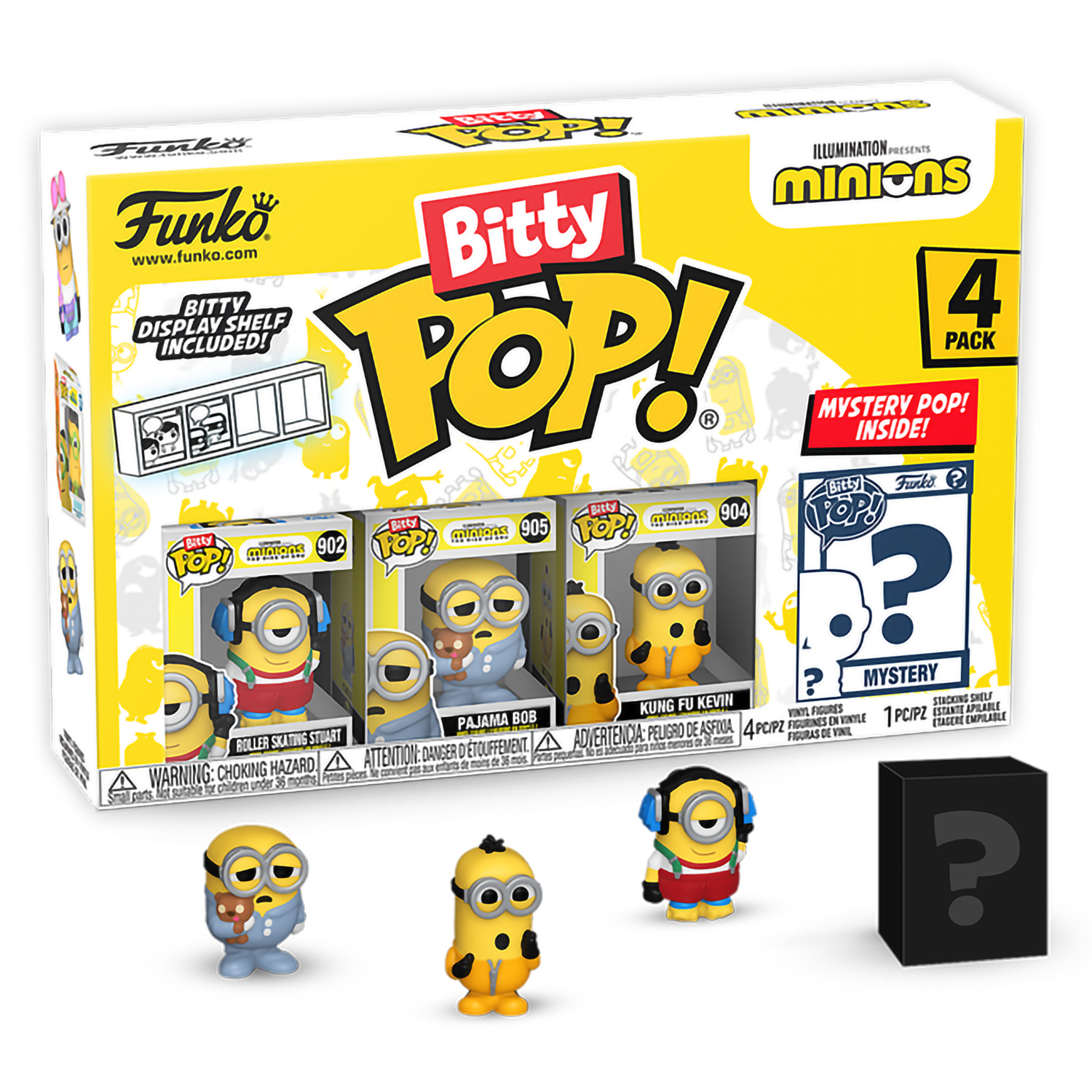 Набор фигурок Funko Bitty POP! Minions Roller Stuart+Pajama Bob+Kung Fu Kevin+Mystery
Набор фигурок Funko Bitty POP! Minions Roller Stuart+Pajama Bob+Kung Fu Kevin+Mystery