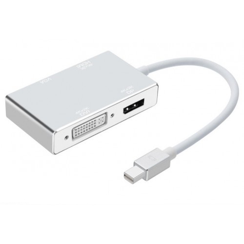 Адаптер KS-IS miniDP - DP/HDMI/DVI/VGA вилка-розетка 0.1м (KS-781) белый, Адаптер переходник 4-в-1 miniDP M на DP/HDMI/DVI/VGA F KS-is (KS-781)
Адаптер KS-IS miniDP - DP/HDMI/DVI/VGA вилка-розетка 0.1м (KS-781) белый, Адаптер переходник 4-в-1 miniDP M на DP/HDMI/DVI/VGA F KS-is (KS-781)