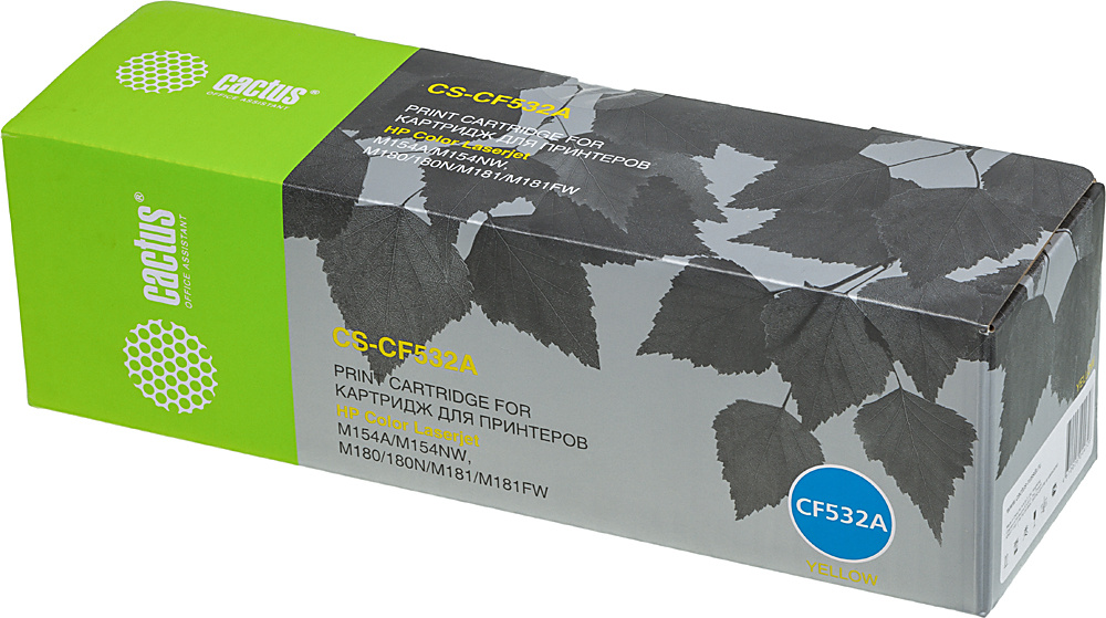 Картридж CACTUS CF532A (205A) Yellow для принтера HP, Желтый, CF532A (205A) Yellow 
Картридж CACTUS CF532A (205A) Yellow для принтера HP, Желтый, CF532A (205A) Yellow