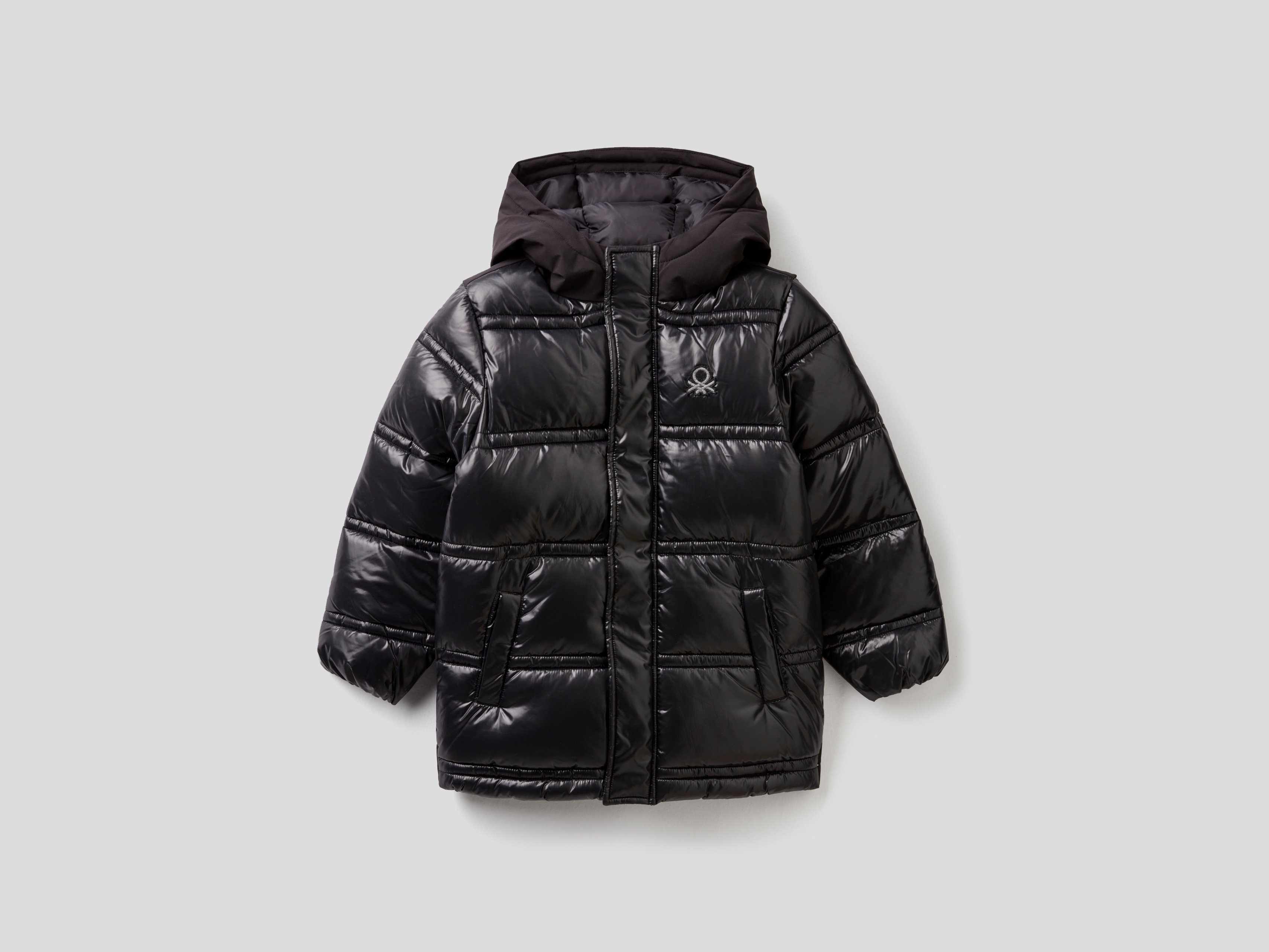 фото Куртка для мальчиков benetton цв. черный р.110 united colors of benetton