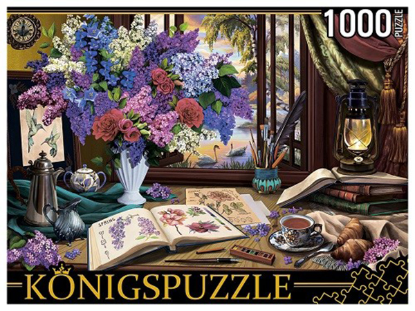 Пазлы Konigspuzzle Натюрморт с сиренью и рисунками, 1000 элементов ФK1000-4470, ФK1000-4470
Пазлы Konigspuzzle Натюрморт с сиренью и рисунками, 1000 элементов ФK1000-4470, ФK1000-4470