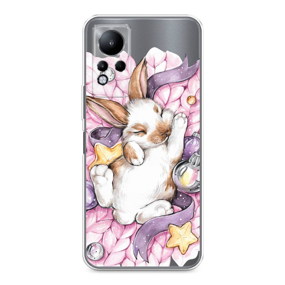 Чехол на Infinix Note 11 "Кролик спит", Розовый;белый, 3100450-5 
Чехол на Infinix Note 11 "Кролик спит", Розовый;белый, 3100450-5