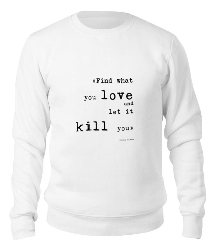 Свитшот унисекс Printio Bukowski quotes (цитаты буковски) белый M, Bukowski quotes (цитаты буковски)
Свитшот унисекс Printio Bukowski quotes (цитаты буковски) белый M, Bukowski quotes (цитаты буковски)
