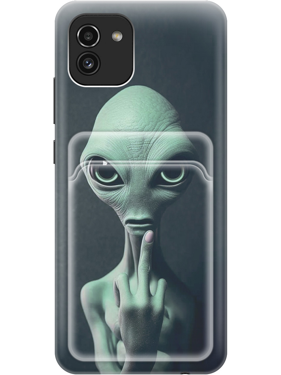 Силиконовый чехол на Samsung Galaxy A03 с рисунком "Инопланетянин", Зеленый;синий;черный, 20012041
Силиконовый чехол на Samsung Galaxy A03 с рисунком "Инопланетянин", Зеленый;синий;черный, 20012041