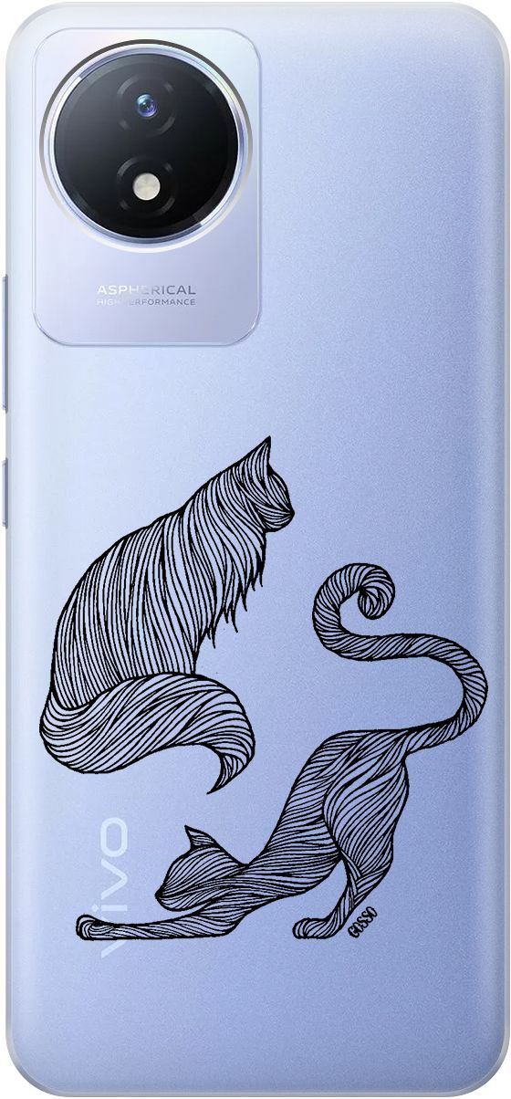 Силиконовый чехол на Vivo Y02 с 3D принтом "Lazy Cats" прозрачный, Прозрачный;серый, 157841
Силиконовый чехол на Vivo Y02 с 3D принтом "Lazy Cats" прозрачный, Прозрачный;серый, 157841