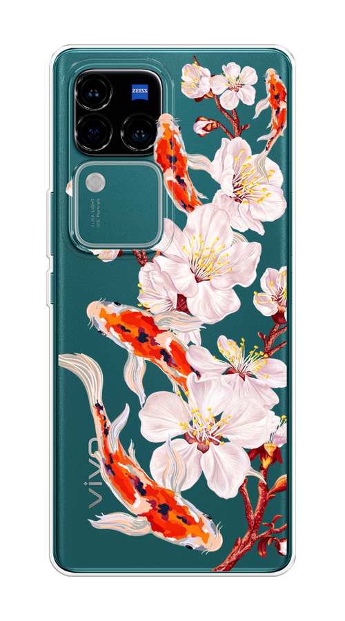 Чехол на Vivo V30 Pro/S18 Pro "Карпы и сакура", Оранжевый;розовый;бежевый;прозрачный, 2610050-1
Чехол на Vivo V30 Pro/S18 Pro "Карпы и сакура", Оранжевый;розовый;бежевый;прозрачный, 2610050-1