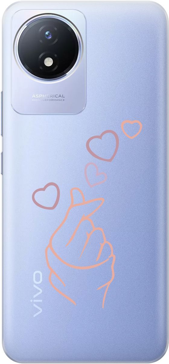Силиконовый чехол на Vivo Y02 с 3D принтом "K-Heart" прозрачный, Прозрачный;розовый, 157843 
Силиконовый чехол на Vivo Y02 с 3D принтом "K-Heart" прозрачный, Прозрачный;розовый, 157843