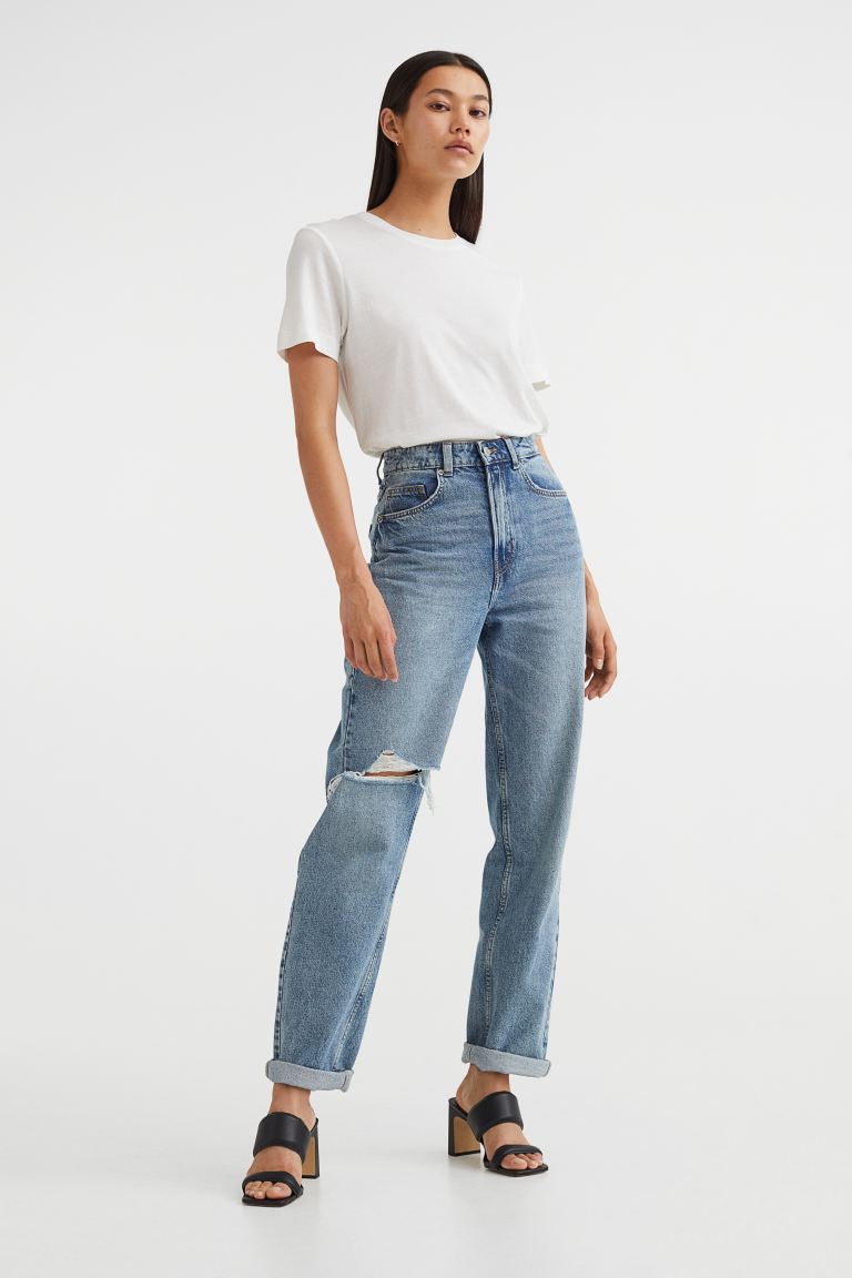 фото Джинсы женские h&m 1066976002 синие 48 eu (доставка из-за рубежа)