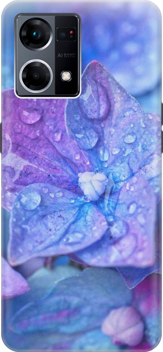 Силиконовый чехол на OPPO Reno7 с принтом "Голубой цветочек", Голубой;фиолетовый, 157874
Силиконовый чехол на OPPO Reno7 с принтом "Голубой цветочек", Голубой;фиолетовый, 157874