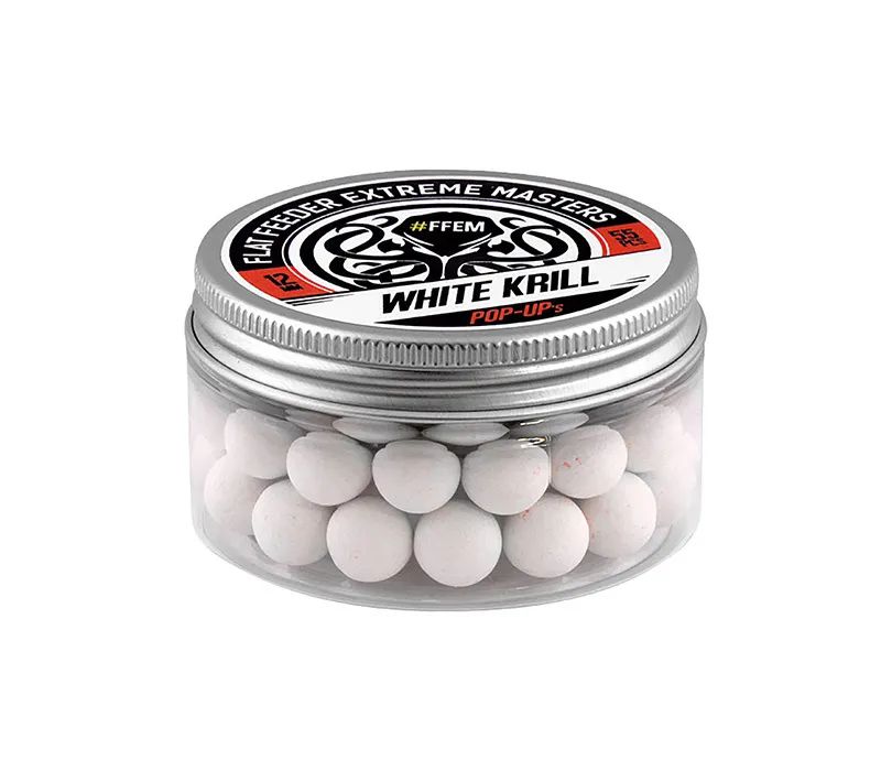 Плавающие бойлы FFEM Baits POP-UP WHITE KRILL 12мм Белый Криль 100мл 55 штук белый, POPUP_10_12_koi-fish
Плавающие бойлы FFEM Baits POP-UP WHITE KRILL 12мм Белый Криль 100мл 55 штук белый, POPUP_10_12_koi-fish