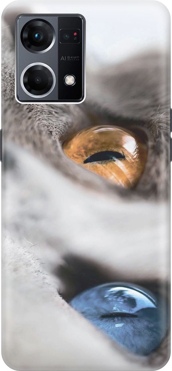 Силиконовый чехол на OPPO Reno7 с принтом "Кот с разноцветными глазами", Голубой;серый, 157875
Силиконовый чехол на OPPO Reno7 с принтом "Кот с разноцветными глазами", Голубой;серый, 157875