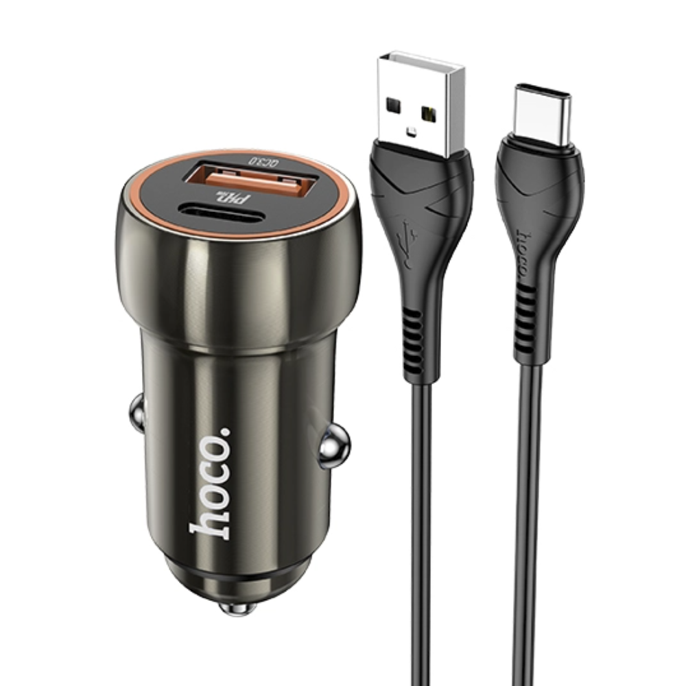 Автомобильное зарядное устройство Hoco Z46A 1USB 3.0A PD20W+QC3.0 для Type-C Metal grey, Z46Aa
Автомобильное зарядное устройство Hoco Z46A 1USB 3.0A PD20W+QC3.0 для Type-C Metal grey, Z46Aa