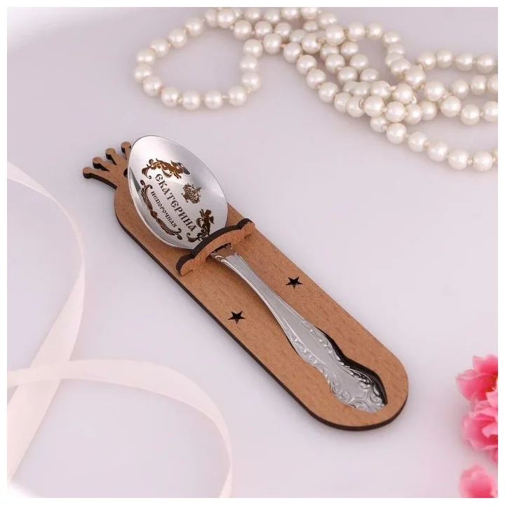 фото Ложка именная, чайная, с гравировкой "екатерина", h=14 nobrand