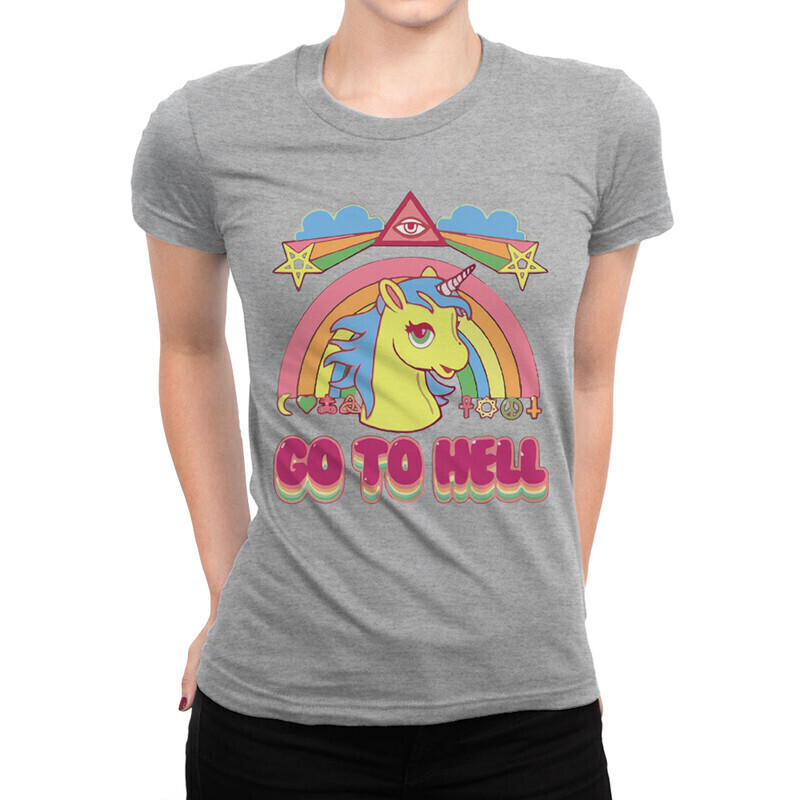 Футболка женская Dream Shirts Единорог - Go to Hell 10003261 серая 3XL, Единорог - Go to Hell 10003261
Футболка женская Dream Shirts Единорог - Go to Hell 10003261 серая 3XL, Единорог - Go to Hell 10003261