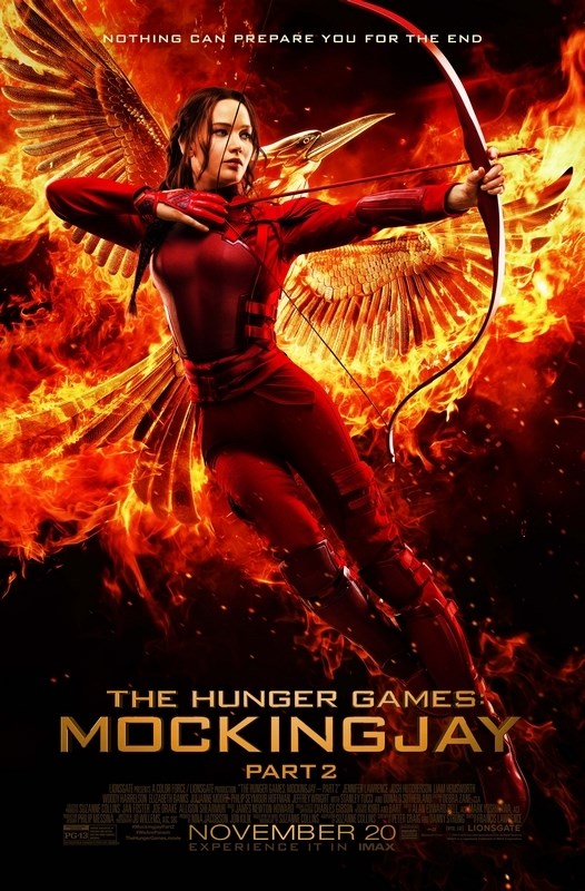 Постер к фильму "Голодные игры: Сойка-пересмешница. Часть II" (The Hunger Games Mockingjay
Постер к фильму "Голодные игры: Сойка-пересмешница. Часть II" (The Hunger Games Mockingjay