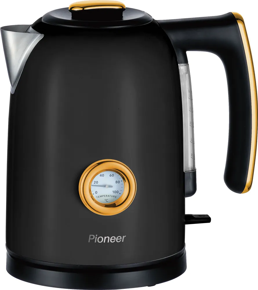 фото Чайник электрический pioneer ke560m 1.7 л black
