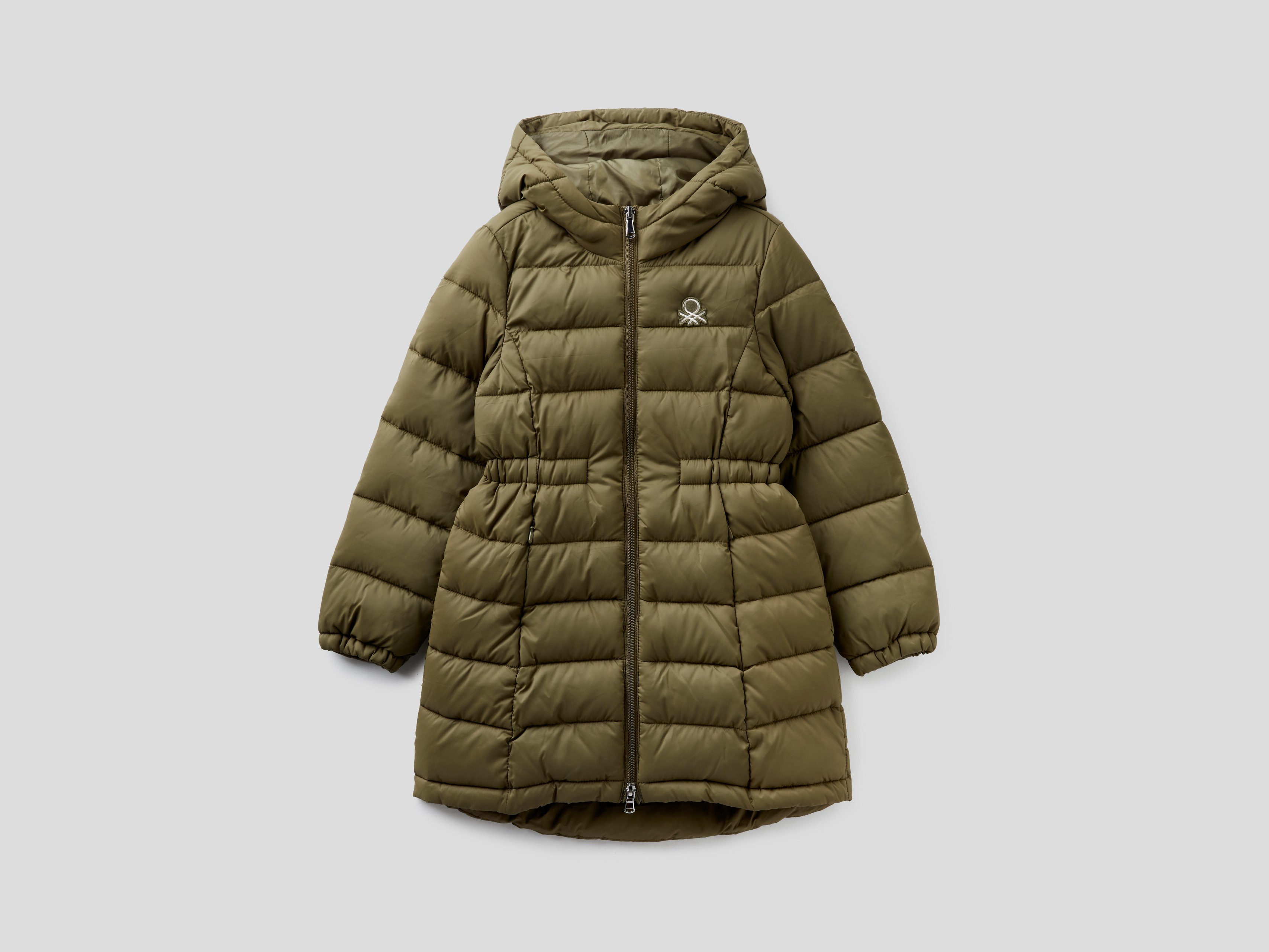 фото Куртка для девочек benetton цв. зеленый р.110 united colors of benetton