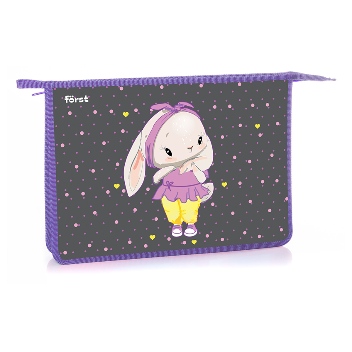 Папка для тетрадей 1 отделение, А4, Forst "Grey bunny", 340*245*40мм, пластик, на молнии, Серый
Папка для тетрадей 1 отделение, А4, Forst "Grey bunny", 340*245*40мм, пластик, на молнии, Серый